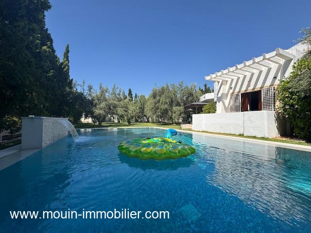 Mouin immobilier vous propose une villla avec piscine à louer à Hammamet